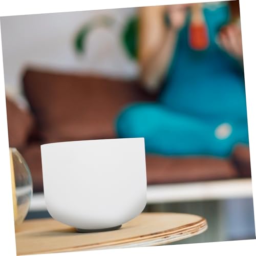1set Meditation Sound Bowl Stick Chakra Crystal Singing Bowl for Yoga Mindfulness Healing Portable Design for Relief and Deep Meditation