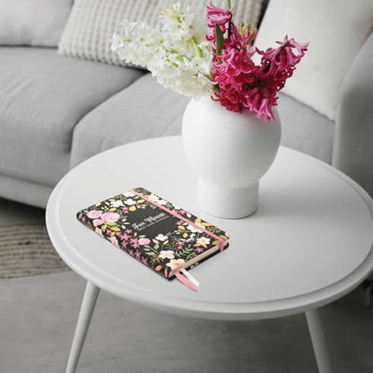 Five Minute Self Care Journal - Black Floral - style: Black Floral