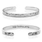 Carviell Bracelet - Gifts for Women – Inspirational, Friendship, Love, Mom, Daughter, Sister, Christian, Graduation, Memorial & Wedding Gifts – 100+ Phrases – Stainless Steel, Gift-Ready - style: BADASS GIFT - Keep f##king going