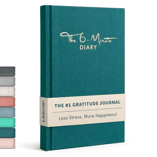 6-Minute Diary – 3-Million-User Gratitude Journal for Women & Men with Prompts – Guided Self Care Book Based on Positive Psychology – Daily Manifestation - color: Petrol