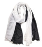 Women's Cotton Scarves Lady Light Soft Fashion Solid Scarf Wrap Shawl - color: 1 # Black and White