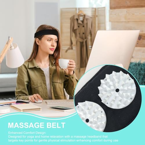Head Relaxation Wrap - Muscle Relaxation Headband,Head Comfortable Wrap with Targeted Pressure Nodes - for Women Home Office Yoga Meditation Exercise