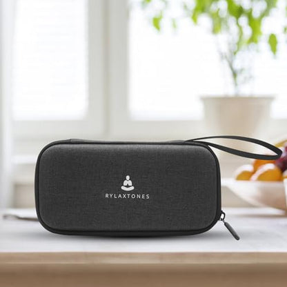 Electronic Tibetan Singing Bowl Portable 8 Healing Frequencies 396Hz-963Hz 6 Timer USB-C Rechargeable Bowl Meditation Device Set for Yoga Relaxation Stress with Portabl Travel Carrying Case
