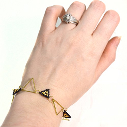Black and Gold Minimalist Bracelet