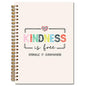 JINYO Inspirational Kindness Quote Notebook, Kindness Gifts, Kindness Is Free Sprinkle It Everywhere Motivational Notebooks for Women Men, Positive Affirmations Journal, Spiral Notebook 5.5x8.3 Inch - color: white Kindness Notebook