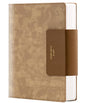 Leather Journal for Men 320 Pages B5 Large Journaling Notebooks with 100 GSM Thick Paper Journals for Writing Notebook for Men & Women with Buckle Closure Work Diary, 7.28" x 10.23", Brown