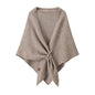 WaJuemy Pashmina Shawl Wraps for Women Cross Sweater Shawls and Wraps Cardigan Cape Front Poncho Knit Cashmere Sweater Shawl - color: 13 Khaki Dl