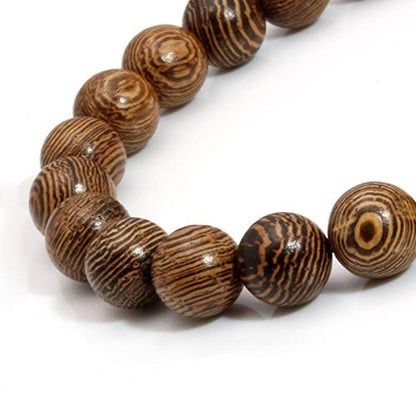 Eigso Wood Bead Bracelet Lava Rock Stone Beads Diffuser Bracelet Gemstone Aromatherapy Bracelet for Men Women - color: B: 3Pcs