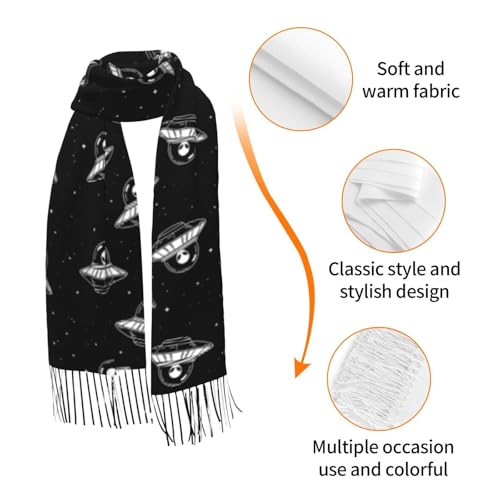 Supdreamc Cashmere Feel Scarf Soft Women Warm Cozy Scarves Multiple Colors - color: Picture (137)