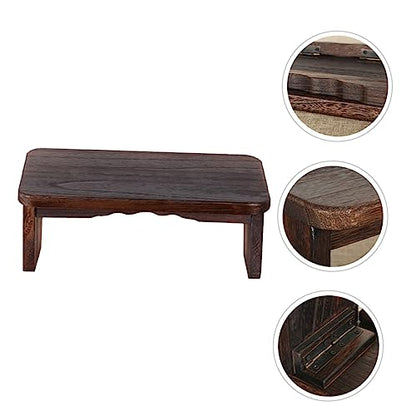 Abaodam Meditation Bench Wooden Stool Non- Portable Folding Zen Stool for Use for Meditation Practices Prayer and Comfortable Seating
