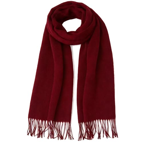 Thin Fashion Scarves for Women Spring Summer Sunprotection Lightweight Large Scarf Shawls Fall Neck Warm Wraps - color: Wine Red-thin