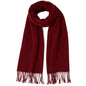 Thin Fashion Scarves for Women Spring Summer Sunprotection Lightweight Large Scarf Shawls Fall Neck Warm Wraps - color: Wine Red-thin
