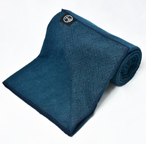 Yoga Mat Towel Non Slip for Hot Yoga. Our Hot Yoga Towel is Thicker, More Absorbent, and a Perfect Hot Pilates Mat Towel. 400GSM Microfiber Quick-Dry! - color: Oceanic- 72", size: Standard - 72"