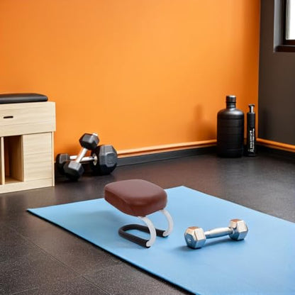 Veemoon Zen Meditation Stool Prayer Bench Kneeler with Non-Slip Cushion Portable Seiza Sitting Stool for Yoga Mindfulness and Home Prayer Use