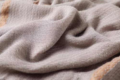 WINCESS.YU Women Gradient Scarf Long Shawls and Wraps Fashion Plain Pashmina Formal Scarf - color: Lx92-grey