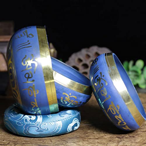 Copper Bowl Tibetan Singing Bowls Meditation Singing Bowl Handmade Bowl Copper Yoga Singing Bowl Ornament Sound Buddha Sound Chime Bowl,8.5cm