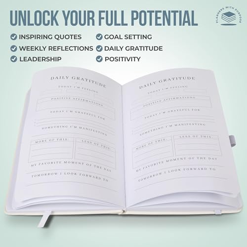 Planners with Purpose Self-Care and Gratitude Journal Bundle – Guided Daily Reflection, Manifestation, & Mindfulness Planner – 90-Day Wellness Journal for Personal Growth, Positivity, and Gratitude