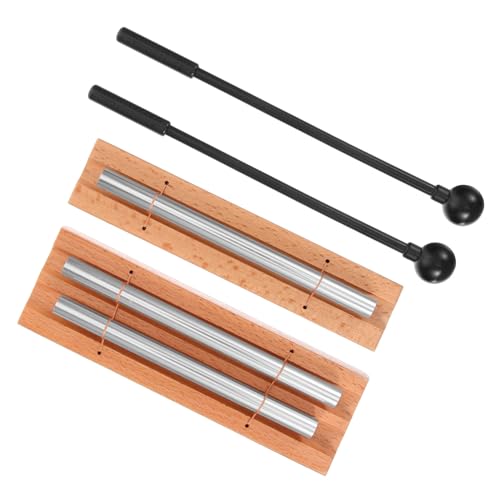 2sets Wooden Sound Therapy Tools Meditation Chime Blocks for Mindfulness Music Instruments Kit