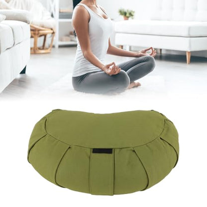 Yoga Cushions for Women Meditation Seat Cushion, Meditation Cushion for Floor Seating Cotton Fabric Seat Cushion with Wheat Hulls Cushion