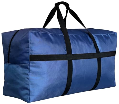 Extra Large Duffle Bag for Travel, Big Foldable Storage Bag - Blue