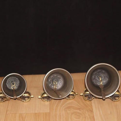KAFELE Nepalese Handmade Hand Bell, Bronze Vajra Bell, Crisp And Pleasant, Meditation Instrument,B,7CM - color: B, size: 7CM
