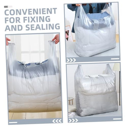 SOLUSTRE 10pcs Large Storage Bags Duffel Bags for Moving Quilt Storage Hooks Heavy Duty Trash for Home