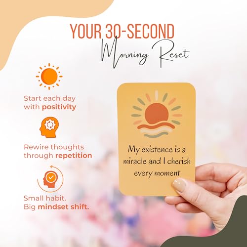 Daily Glow Affirmation Cards – Daily Positivity & Self-Care Deck - color: Affirmations Cards