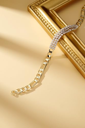 Bracelet for Women 14K Gold Plated Dainty Chain Simple Jewelry - style: Gold-Plated Chain