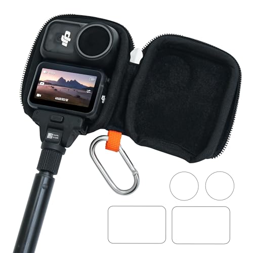 CYNOVA Osmo Nano Carrying Case for DJI Osmo Nano Accessories, Hard Shell Travel Storage Case with DJI Osmo Nano Screen Protector (2 Set)
