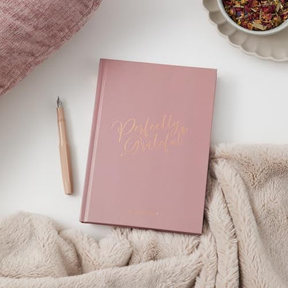 Gratitude Journal - For Gratitude and Daily Reflections - Selfcare Journal for Women and Teenagers - Reduce Stress and Overwhelm. Dusky Pink by Perfect Planner Company - color: Dusky Pink