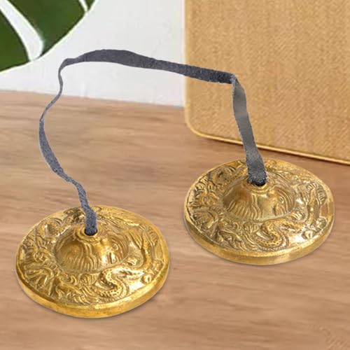 Tibetan Tingsha Chime Bells 6.5cm for Mindfulness Practice, C