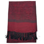 Pashmina Shawl Wrap for Women Soft Lightweight Multi-Purpose Scarf for Weddings, Parties & Casual Wear - color: Dark Burgundy-pl1898