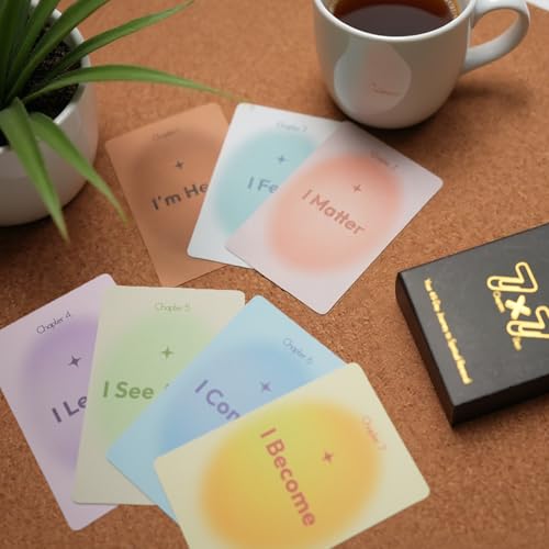 Daily Affirmation Cards for Women Men - 49-Day Positive Mindfulness& Inspirational Cards Deck | Self Care Gifts for Anxiety Relief, Stress Management& Meditation |Therapy Tools for Mental Health