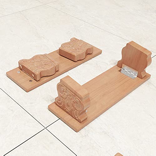 Meditation Bench, Folding Meditation Table, Oblique Leg Solid Wood Kneeling Stool, Portable Ergonomic seat, Meditation Swing Stool/A / 45×17×17cm