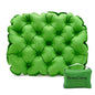Inflatable Seat Cushion, Lightweight Stadium Seat Pad, Travel Air seat Cushion Anti-Slip for Airplane, Long Flight, Hiking, Climbing, Home and Camping,Green - color: Green