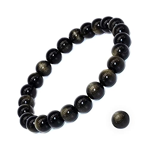 8mm Natural Gemstone Stretch Bracelet, Handmade Unisex Crystal Bracelets for Meditation, Yoga, Spiritual Healing & Positive Energy