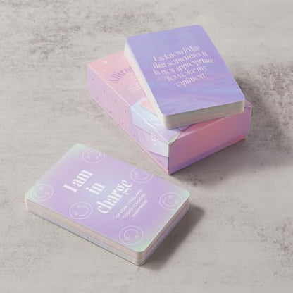 Myga Positive Affirmation Cards for Teens,60 Daily Motivational Quotes for Teen Girls, Boys and Young Adults,Inspirational Card Deck to Boost Confidence, Mindfulness and Self-Esteem
