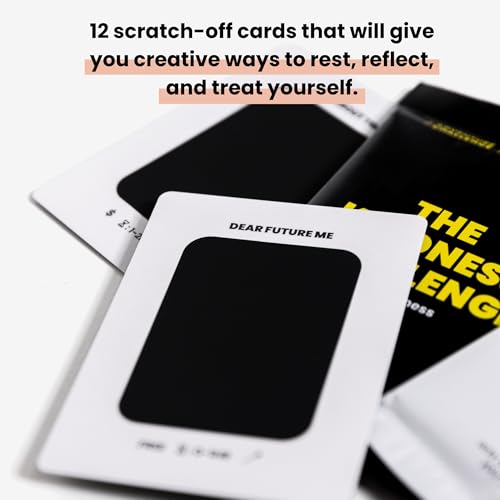 The Kindness Challenge - Self Edition - 12 Scratch-Off Self-Kindness Cards for Growth & Reflection | Solo Wellness Game by Jimmy Darts - style: Self