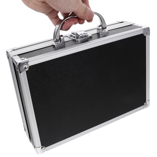 Yardwe Aluminum Tool Box Portable Hard Shell Briefcase Multi-Functional Carrying Case for Small Tools Electronics Travel Organizer 9.06X6.29X2.75 Inches