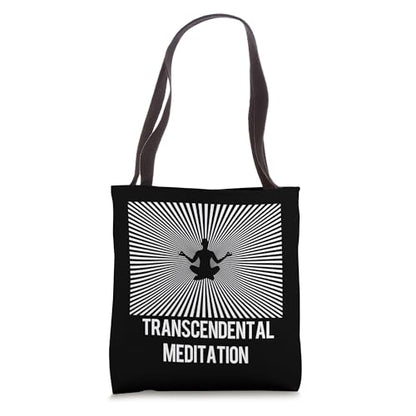 Transcendental Meditation - TM Yoga Mantra Energy Rays Tote Bag