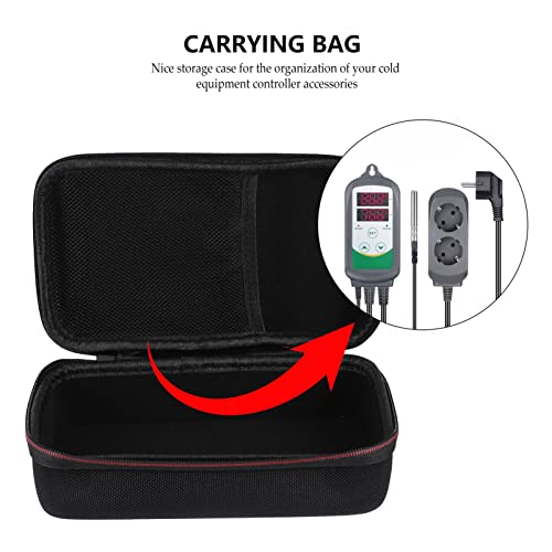 1Pc Portable Eva Pressure Storage Bag for Controllers Handheld Carry Case for Cold Equipment Lightweight Shockproof Design with Smooth Zipper Closure for Travel