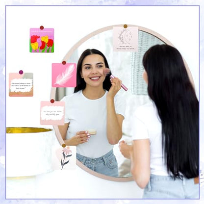 Zooyify Positive Affirmation Cards for Women,50 Positive Affirmation Cards with Inspirational Quotes,Uplifting Gift for Women, Magnetic Closure Box