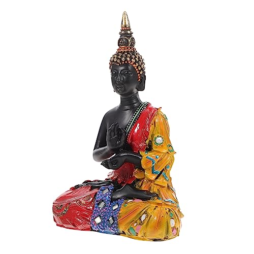 Delicate Buddha Sculpture for Home Decor Handcrafted Resin Buddha Figurine for Tabletop Zen Garden Meditation Ornament for Indoor and Outdoor Spaces