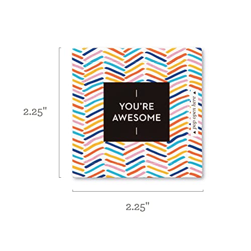 Compendium ThoughtFulls Pop-Open Cards — 4-Pack of You're Awesome, You Matter, You're Wonderful, Yay You —120 Pop-Open Cards, Each with a Different Message Inside - color: Awesome, Matter, Wonderful, Yay You