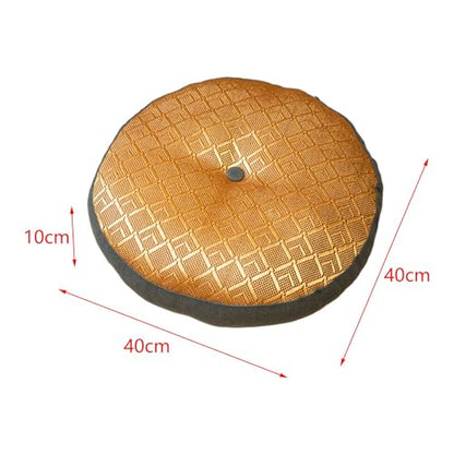 Round Meditation Pillow for and Relaxation, Dark Gray Bottom