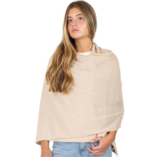 Velanio Cashmere Luxury Knitted Wrap Travel Shawl Scarf, Pashmina Stole, All-Season Scarf for Women Cashmere Wool Blend - color: Ancient Painting