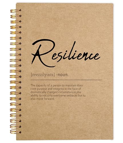 Inspirational Spiral Notebook,Inspirational Journal,Inspirational Journal for Women Men Writing,Resilience Spiral Notebook 8.3×5.5 Inch Kraft Paper - color: 10-explanation-notebook