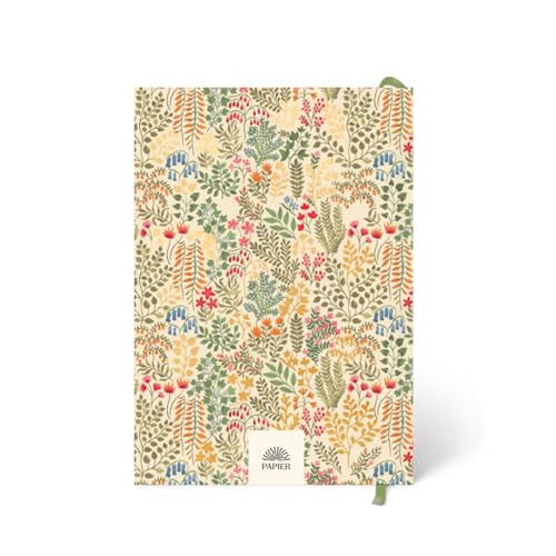 Papier Fairy Flies 12 Week Wellness Journal - Floral Hardback | Log Intentions Sleep & Energy, Morning & Evening | Weekly & Monthly CheckIn | Undated Planner | Reflection, Mindfulness | Self Care Gift
