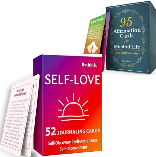 QUOKKA Self-Reflection & Affirmation Cards Bundle – 147 Mindfulness Cards