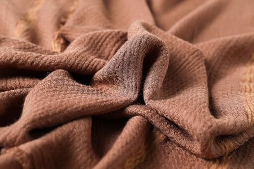 WINCESS.YU Women Gradient Scarf Long Shawls and Wraps Fashion Plain Pashmina Formal Scarf - color: Lx92-light Coffee